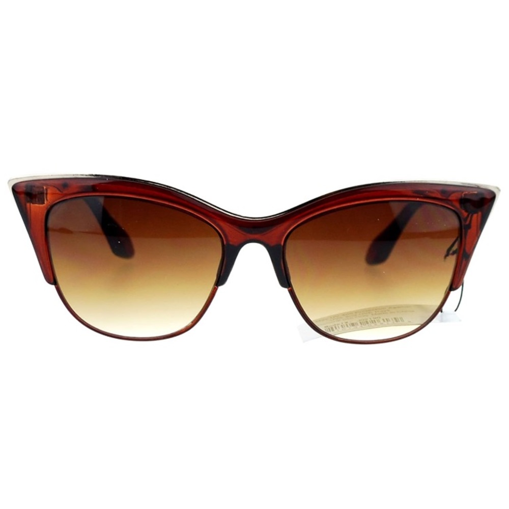 🆕 Women’s Brown Cat Eye Retro Fashion Sunglasses